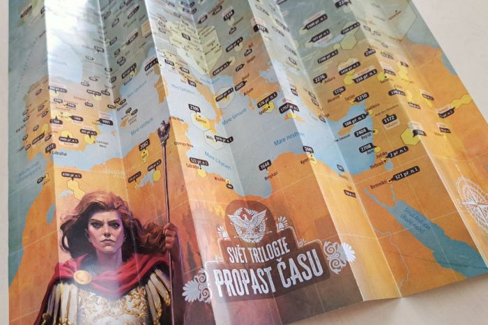 Mapa světa trilogie Propast času